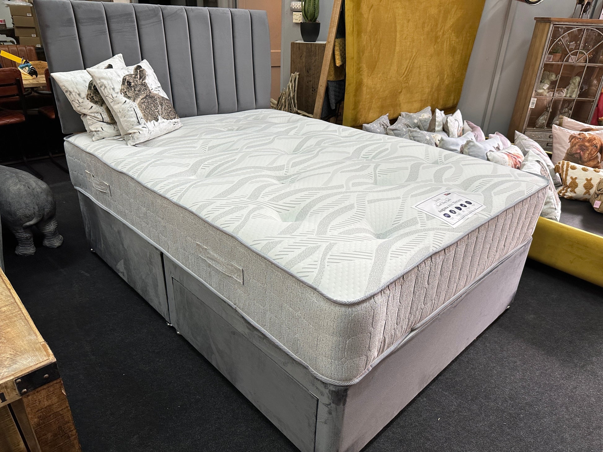 Augusta 1000 Pocket Spring Mattress 1000 Pocket Spring Mattress Divan Bed Deal 2 Drawer Headboard